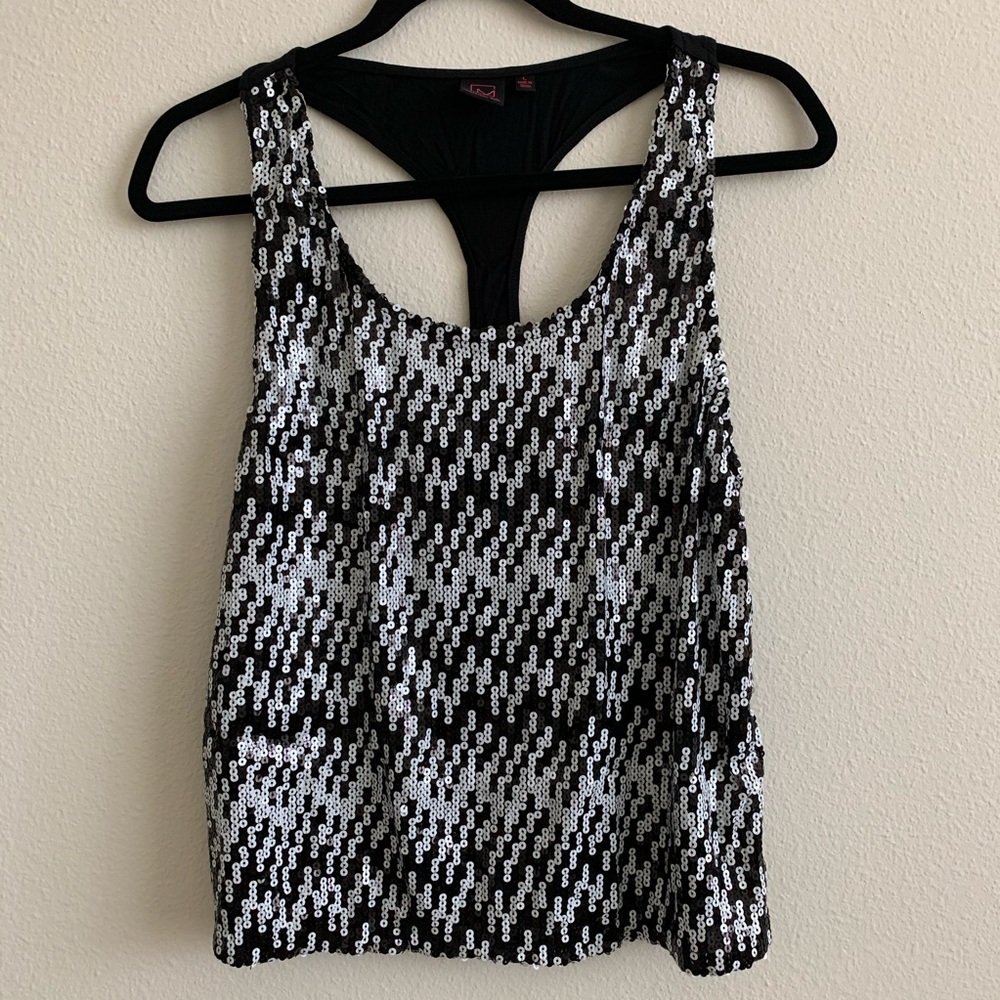 Sequined Racerback Tank